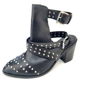 NEW ASOS Bootie Ankle Boots Black Stud Point Toe 8